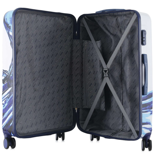 Чемодан Semi Line 28" (L) White/Blue Print (T5653-3)