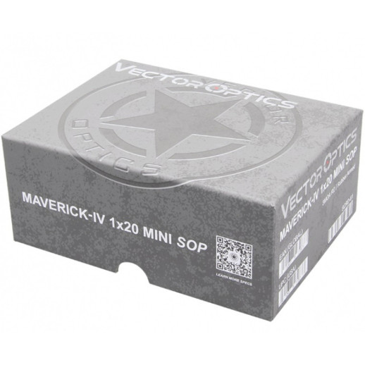 Прицел коллиматорный Vector Optics Maverick-IV 1x20 Mini Rubber Armored SOP 3 MOA