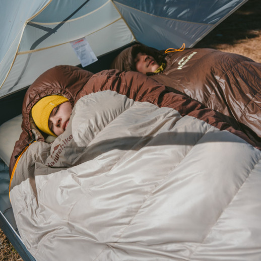 Спальник с натуральным пухом Naturehike Snowbird CNK2550WS014, р-р M, темно-коричневый 400 г