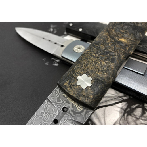 Нож Maserin Daga, Elmax, fat carbon, золотистый