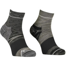 Носки мужские Ortovox ALPINE QUARTER SOCKS M black raven - 42-44 - черный/серый