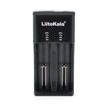 Универсальное зарядное устройство LiitoKala Lii-PL2 EU на 2 канала + автомобильный кабель