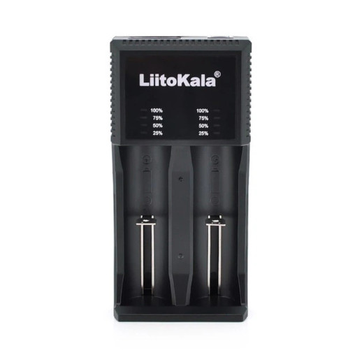 Универсальное зарядное устройство LiitoKala Lii-PL2 EU на 2 канала + автомобильный кабель