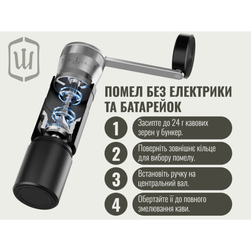 Ручная кофемолка Wacaco Exagrind Pro-E