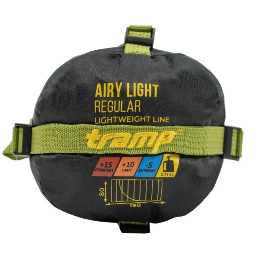 Спальный мешок Tramp Airy Light одеяло с капюшоном правый olive 190/80 UTRS-056