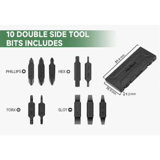 Набор бит для NexTool Flagship Captain и Pocket tool