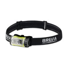 Фонарь налобный Brevia 255Lm, 3 режима+flash+red, 3xAAA, IP64 (белый/красный)