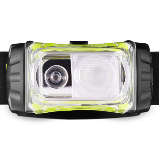 Фонарь налобный Brevia 255Lm, 3 режима+flash+red, 3xAAA, IP64 (белый/красный)