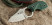Нож Kizlyar Supreme Amigo-X, сталь D2, серый титан, зеленая рукоять G10