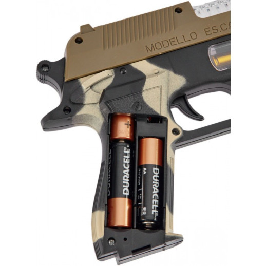 Пистолет свето-звуковой ZIPP Toys Desert Eagle в наборе с гранатой камуфляж/коричневый