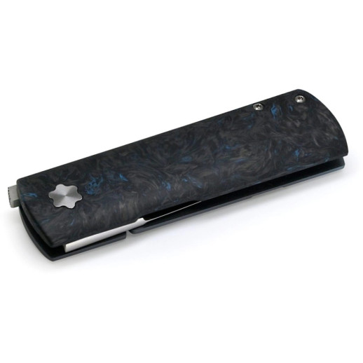 Нож Maserin Daga, Elmax, fat carbon, синий