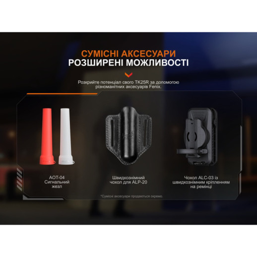 Фонарь ручной Fenix TK25R