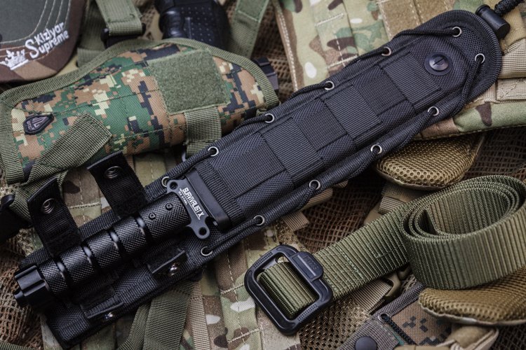 Нож Kizlyar Supreme Survivalist X, сталь D2 Black Titanium