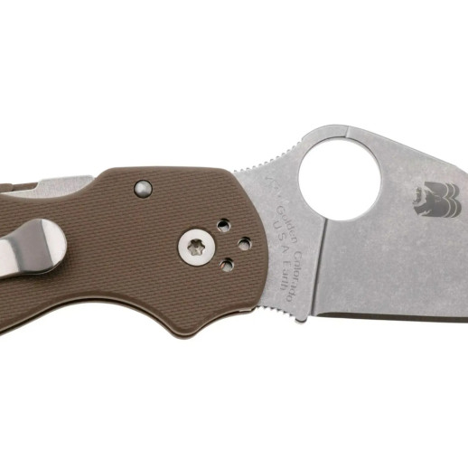 Нож Spyderco Para 3 Sprint Run, CPM 15V, G-10 brown