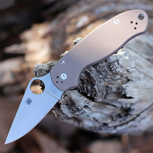 Нож Spyderco Para 3 Sprint Run, CPM 15V, G-10 brown