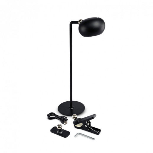 Настольная лампа аккумуляторная Videx LED VLE-TF18B 3W черный