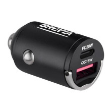 Автомобильное зарядное устройство Brevia ePower NanoMetal 38W 1xUSB-C+1xUSB-A
