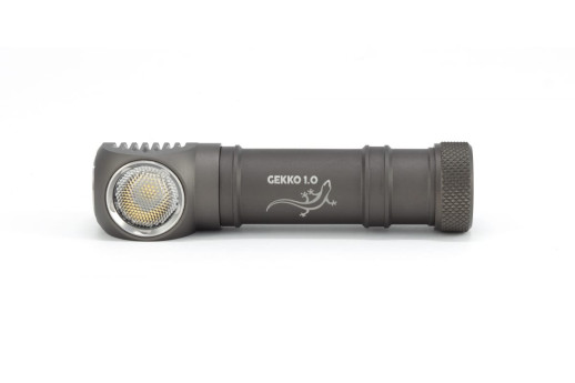 Налобный фонарь Яркий луч YLP GEKKO 1.0, серый, 900 лм