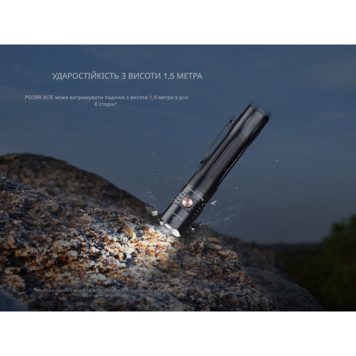 Фонарь тактический ручной Fenix PD35R ACE LED 2000 лм + наключный фонарь CL01 (оранжевый) | Лимитированная серия