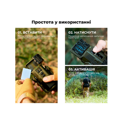 Фумигатор-фонарь-powerbank кемпинговый Flextail Evo Repel, зеленый