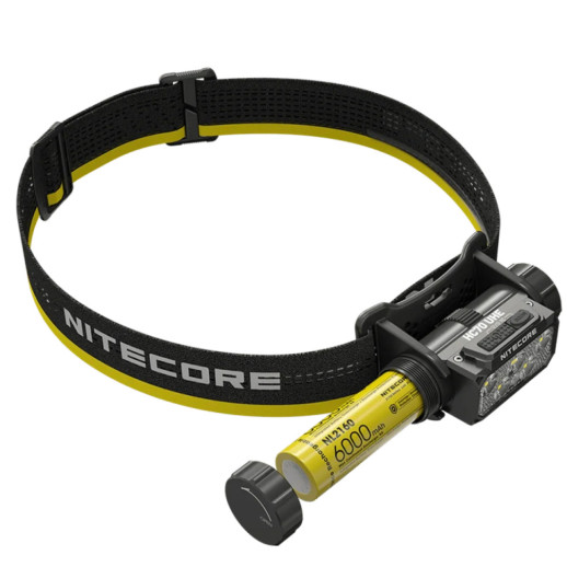 Фонарь налобный Nitecore HC70 UHE (6xNiteLab UHE LED, 1600 люмен, 10 режимов, 1x21700, USB-C)