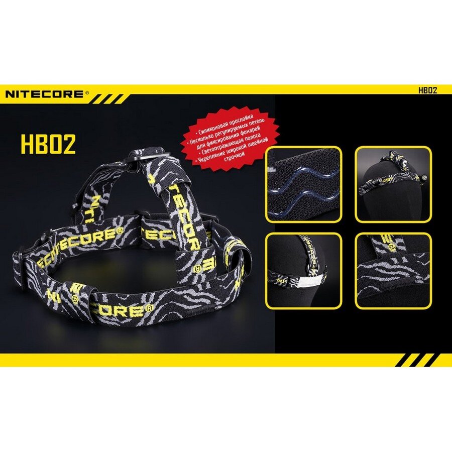 Кріплення наголовне для ліхтарів Nitecore Headband HB02
