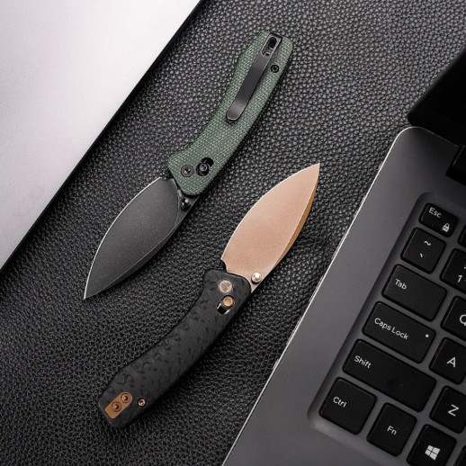 Нож Trivisa Koala-CG, N690, Карбон/G10, Золотой/Черный (JM02-CG-N)