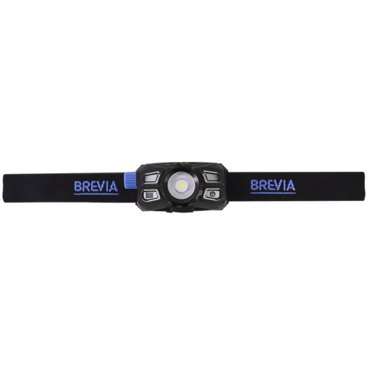 Фонарь налобный Brevia 400Lm, 5W LED, Zoom, Sensor, 1400mAh IP65