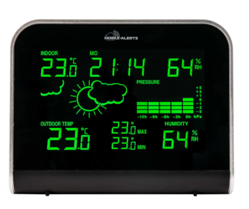 Метеостанция Technoline Mobile Alerts MA10920 IT - черная/серебристая