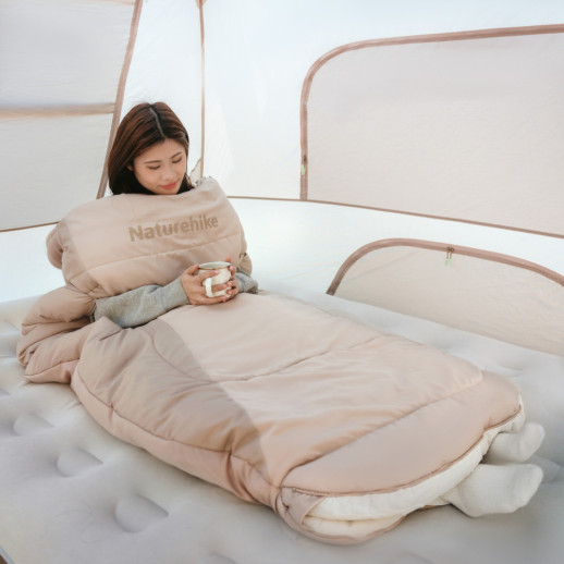 Спальный мешок овальный Naturehike PS200 CNK2350WS026, бежевый
