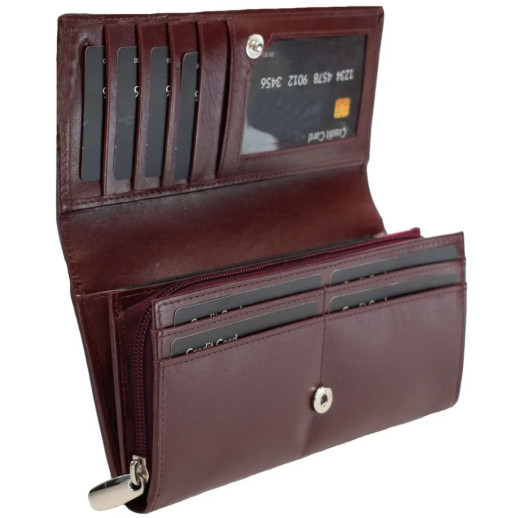 Кошелек женский кожаный Semi Line RFID Dark Red (P8264-2)