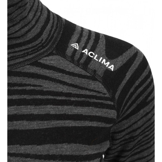 Термокофта жен. Aclima WarmWool 200 Roll Neck W's Black Motion M