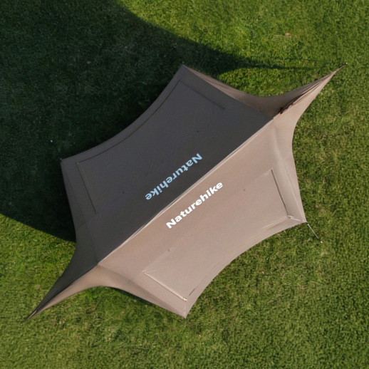 Тент туристический Naturehike Cloud Skies Tarp Lite CNK2650WS023, 960 х 485 х 260 см, темно-коричневый
