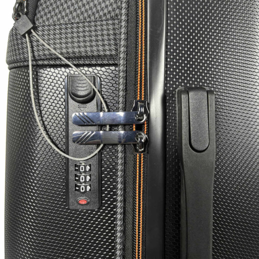 Чемодан Semi Line 28" (L) Black/Orange Line (T5734-3)