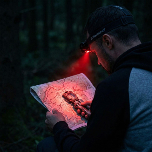 Фонарь налобный Mactronic Black Eye H40 (4000 Lm) Cool White/Red LED Rechargeable Type-C (THL0061)