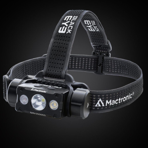 Фонарь налобный Mactronic Black Eye H40 (4000 Lm) Cool White/Red LED Rechargeable Type-C (THL0061)