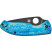 Нож Spyderco Tenacious Black Blade, D-2, Titanium blue