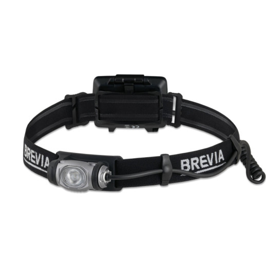 Фонарь налобный Brevia 470Lm, 3xAA, IP64, задний свет