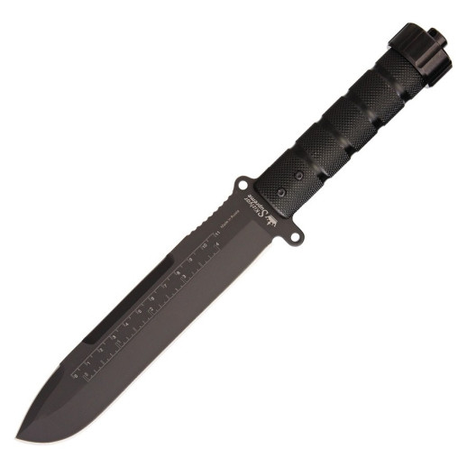 Нож Kizlyar Supreme Survivalist X, сталь AUS8, Black Titanium