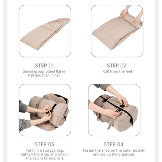 Спальный мешок овальный Naturehike PS200 CNK2350WS026, серый