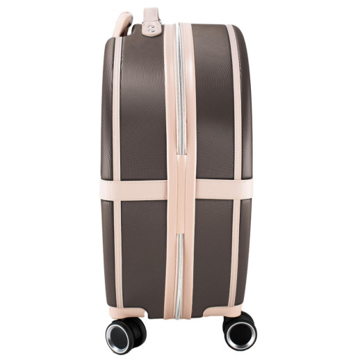 Чемодан Semi Line 24" (M) Brown/Pink Cream (T5673-3)
