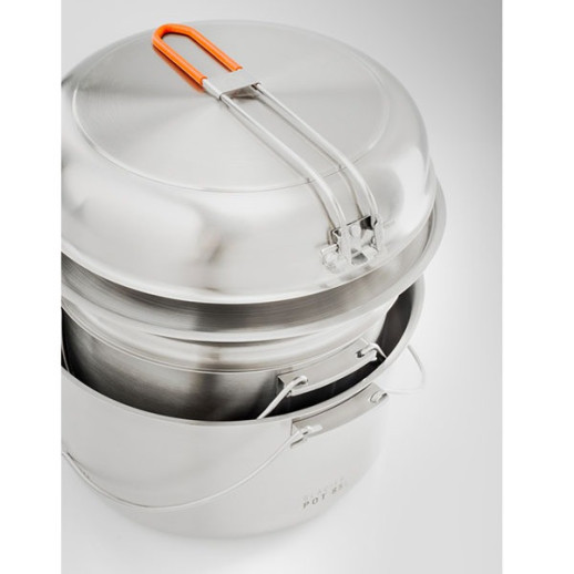 Набор посуды GSI Outdoors Glacier Stainless Troop Cookset