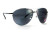 Очки бифокальные (защитные) Global Vision Aviator Bifocal (+2.0) (gray), черные бифокальные линзы в металлической оправе