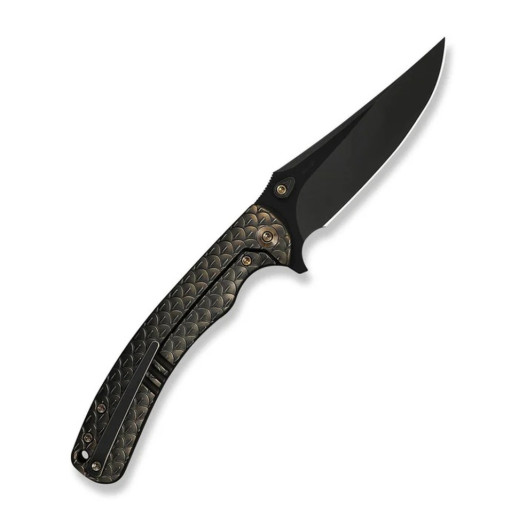 Нож складной туристический Weknife Dracarys, (9.1 см) Böhler M390 / титан 6AL4V бронзовый/черный