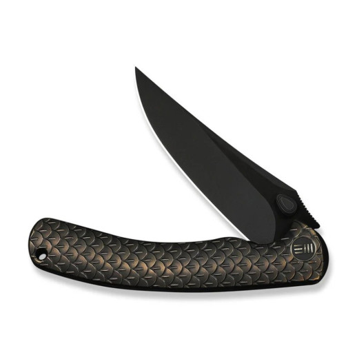Нож складной туристический Weknife Dracarys, (9.1 см) Böhler M390 / титан 6AL4V бронзовый/черный
