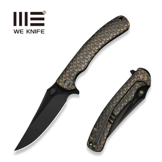 Нож складной туристический Weknife Dracarys, (9.1 см) Böhler M390 / титан 6AL4V бронзовый/черный