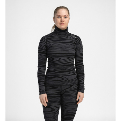 Термокофта жен. Aclima WarmWool 200 Roll Neck W's Black Motion S