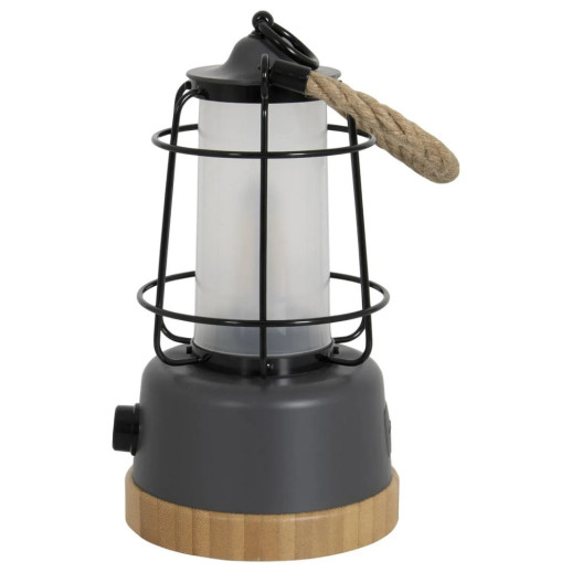 Фонарь кемпинговый Bo-Camp Harlington Rechargable Dimming 370 Lumen Bamboo-Grey (5818921)