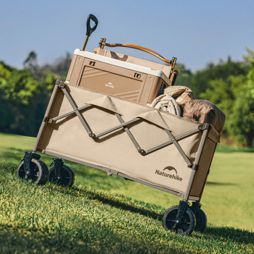 Тележка туристическая складная Naturehike Light CNK2350JJ012, 100 л, коричневый
