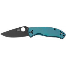 Нож Spyderco Tenacious Titanium Black Blade, 8Cr13MoV blue